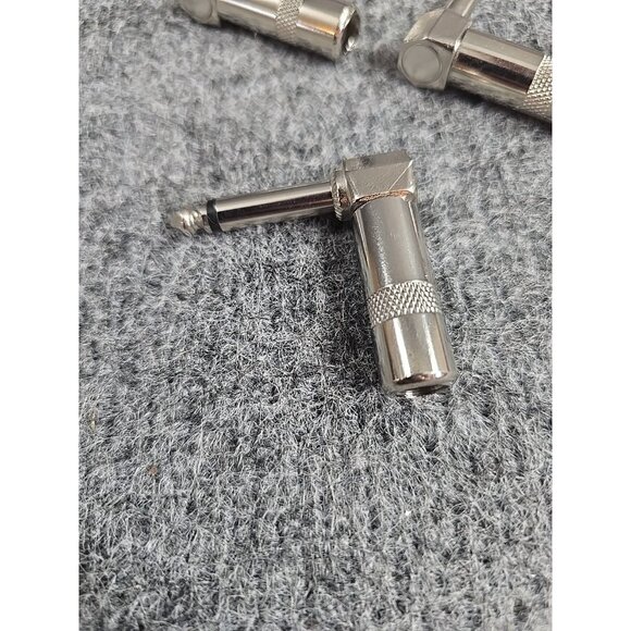 5 Pack of 6.3mm 1/4 inch Stereo Right Angle 90 Degree Instrument Audio Jack Plug - Picture 4 of 7